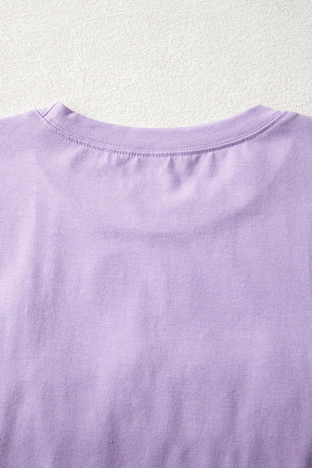 Lavendula Mardi Gras Tinsel Letter Graphic Loose T Shirt